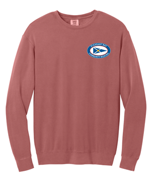 Red crew neck
